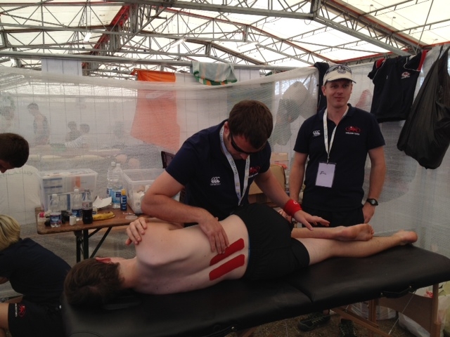 Medical Team Treating a Player