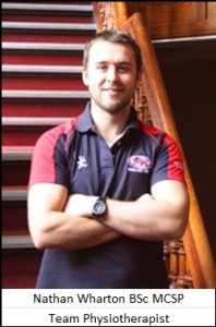 Nathan Wharton - Team Physiotherapist