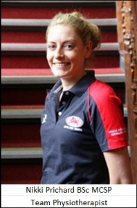 Nikki Prichard - Team Physiotherapist