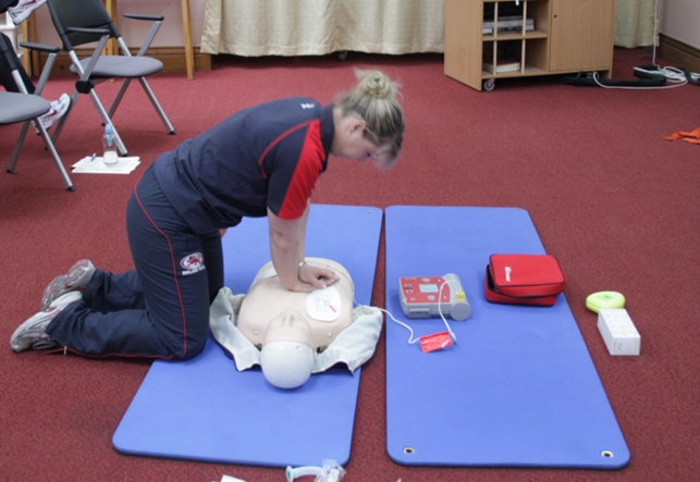 Physio Team Practicing CPR
