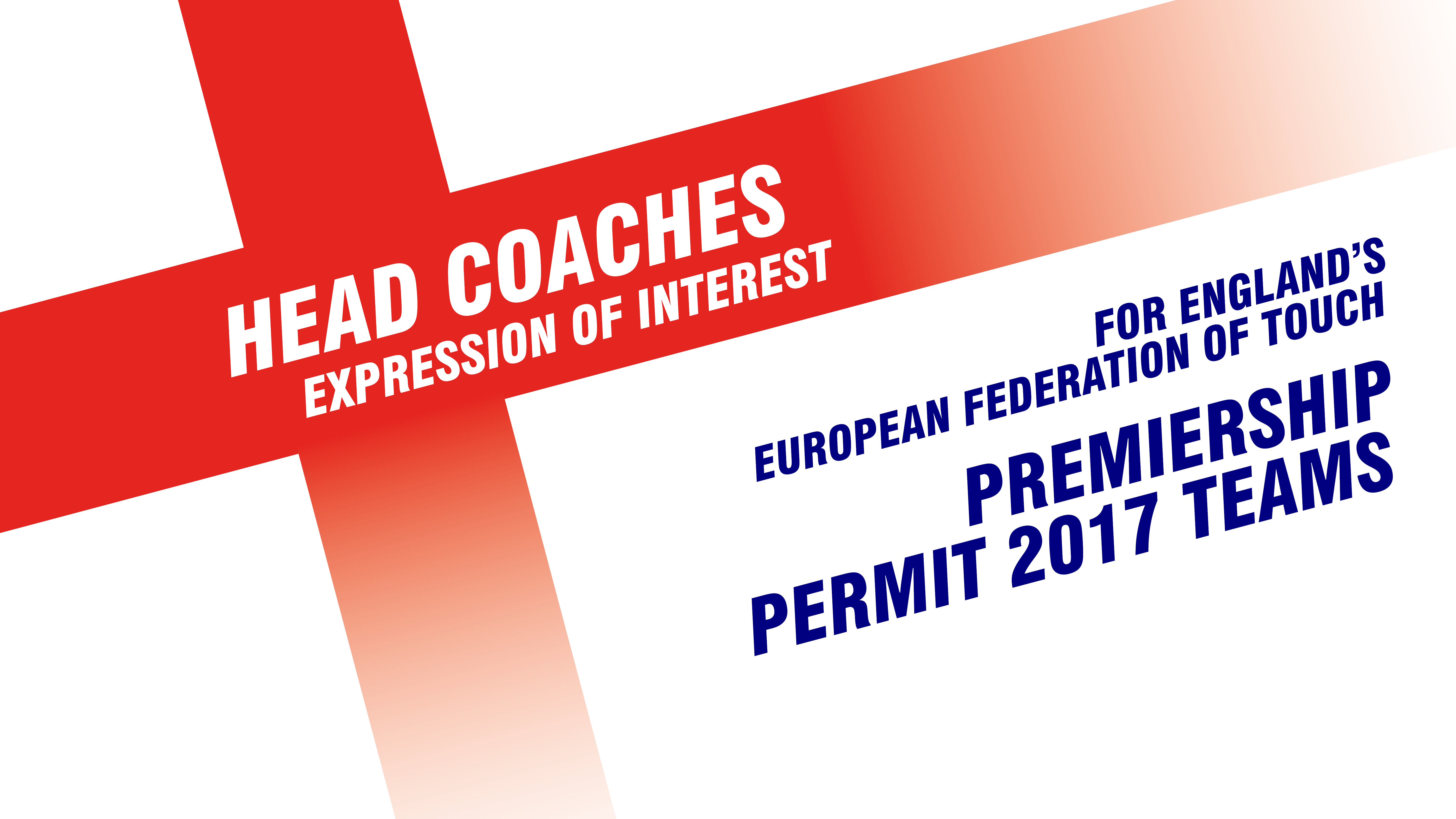 2017 Premiership Permits | Head Coaches EOI