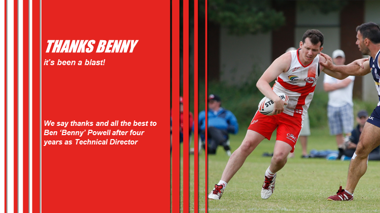 England Touch says thanks and all the best to Benny Powell