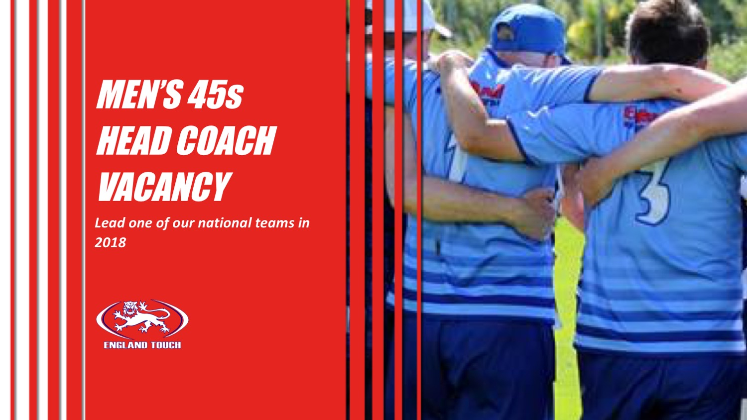 Men's 45s head coach vacancy