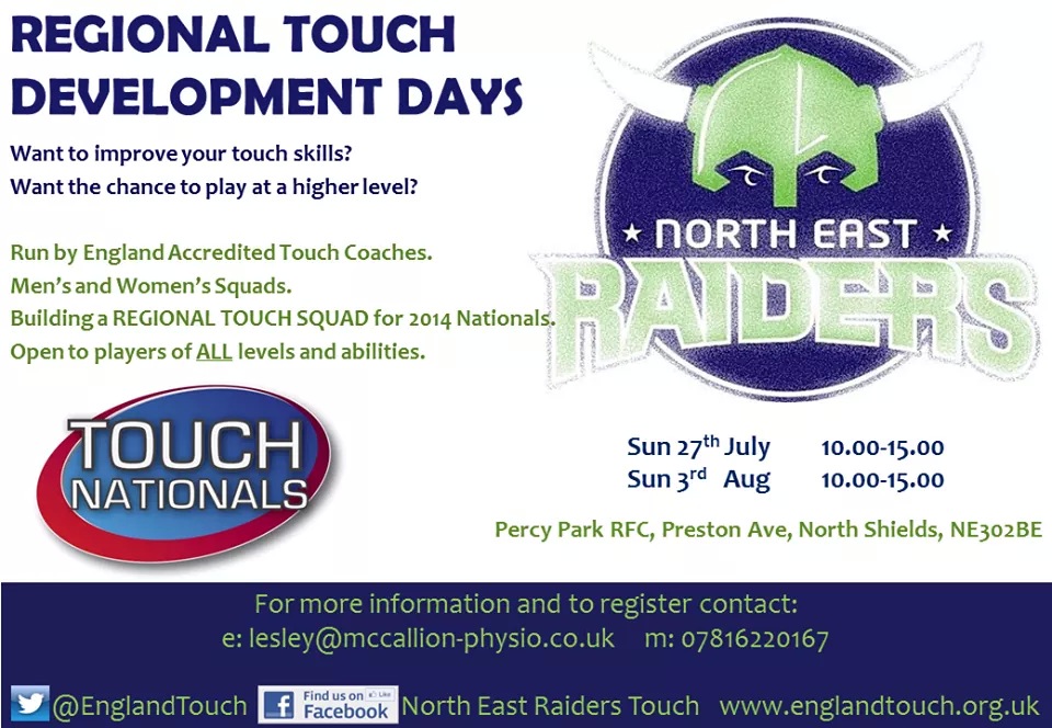 Regional touch development days
